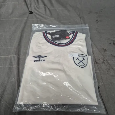 WEST HAM UNITED FC JERSEY – UMBRO – UK 20