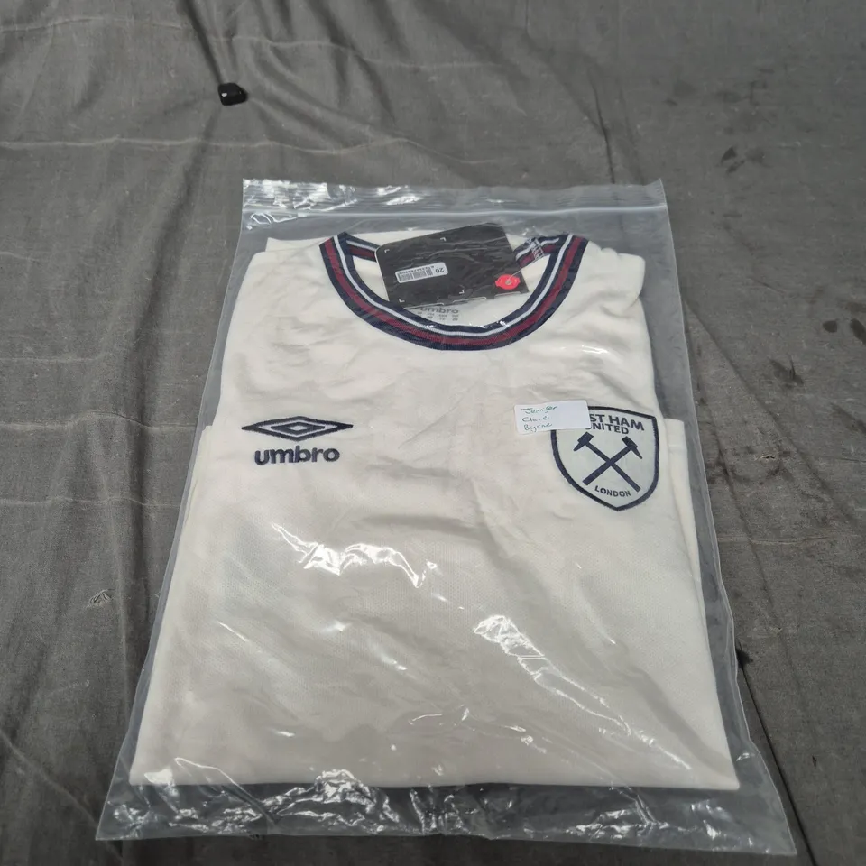 WEST HAM UNITED FC JERSEY – UMBRO – UK 20