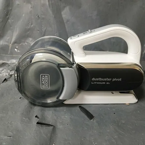 BLACK & DECKER 18V CORDLESS DUSTBUSTER COMPACT PIVOT HAND VACUUM