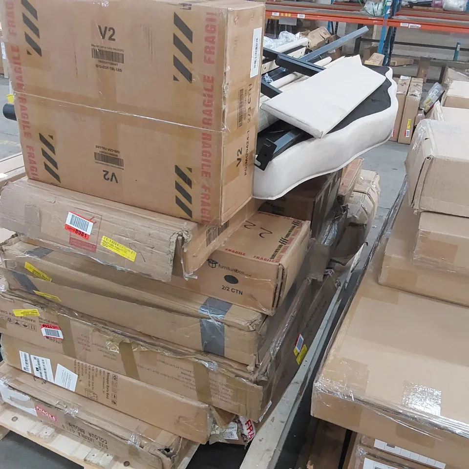 PALLET OF ASSORTED FURNITURE PARTS