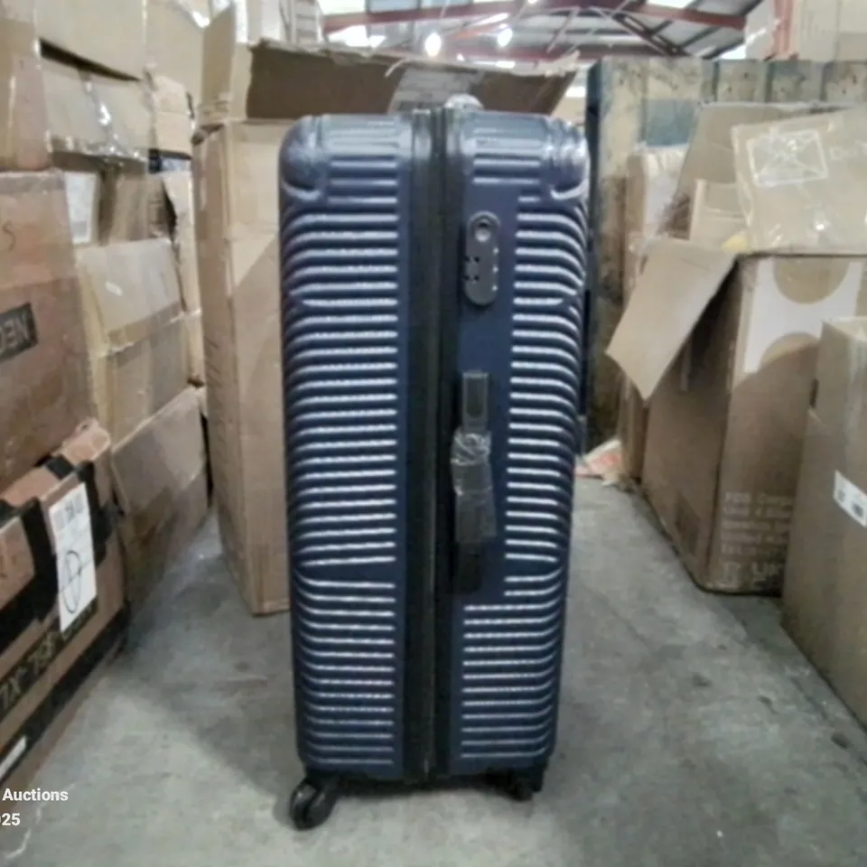 BOXED NEO BLUE HARD SHELL LUGGAGE SUITCASE