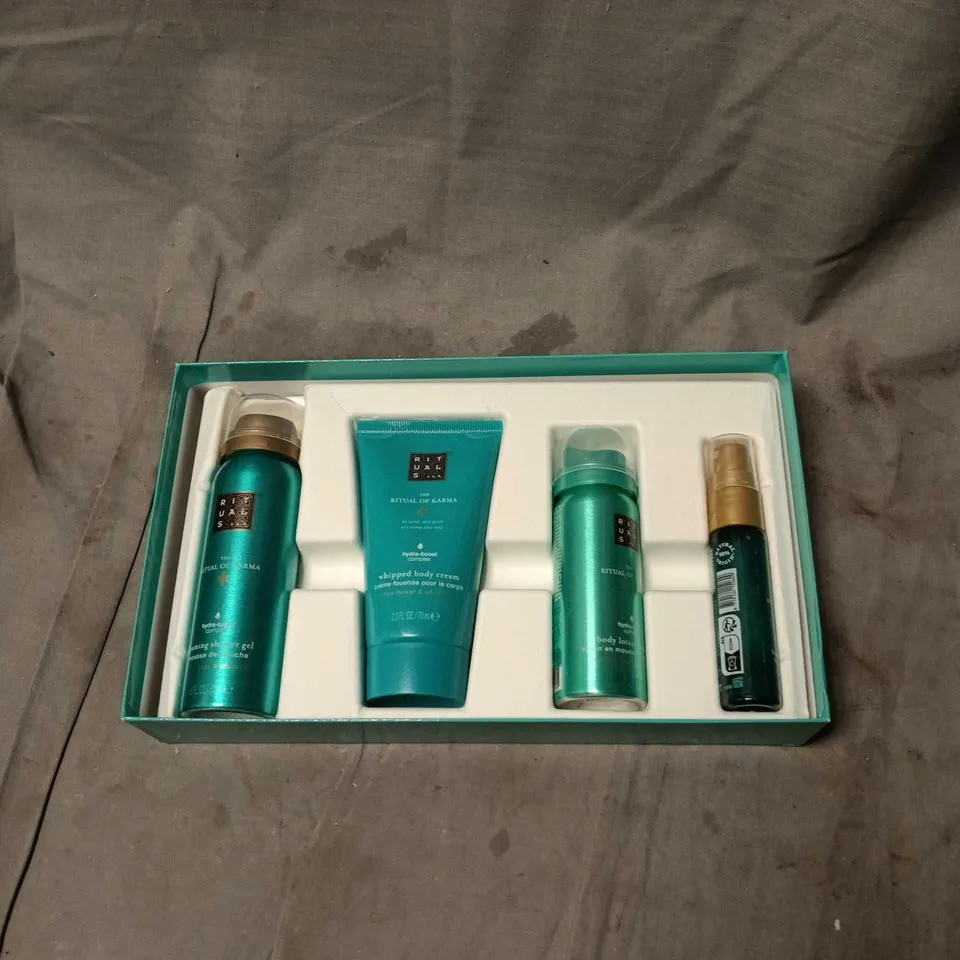 RITUALS THE RITUAL OF KARMA GIFT SET – SHOWER FOAM, BODY CREAM, BODY LOTION & HAIR & BODY MIST