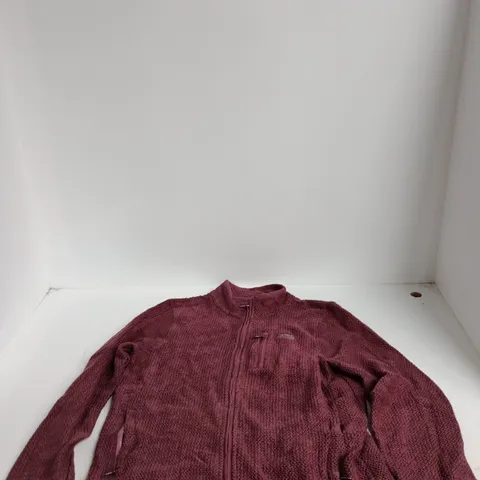 WEIRD FISH ZIP CARDIGAN – BURGUNDY – UK XL (X-LARGE)