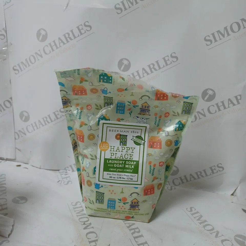 BEEKMAN HAPPY PLACE LAUNDRY SOAP WITH GOAT MILK (60 OZ/1.7KG)