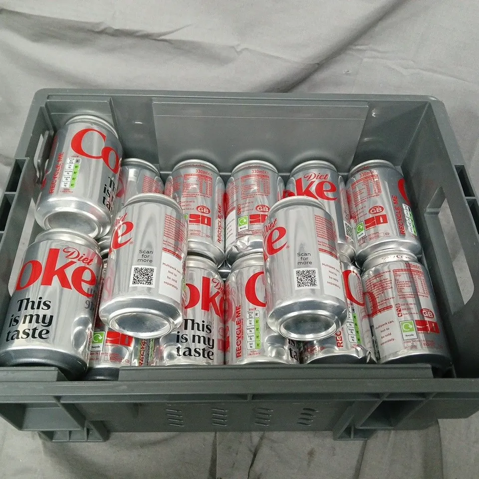 APPROXIMATELY 24 CANS OF DIET COKE