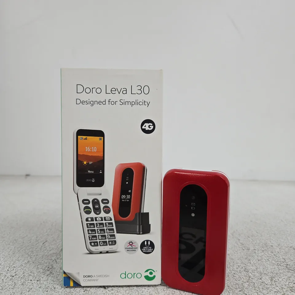 DORO LEVA L30 4G MOBILE PHONE – BOXED