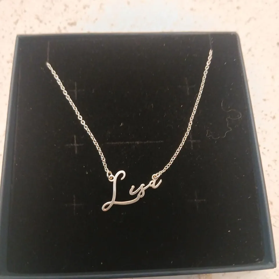 POSH TOTTY DESIGNS MAKE IT PERSONAL SCRIPT NAME NECKLACE STERLING SILVER