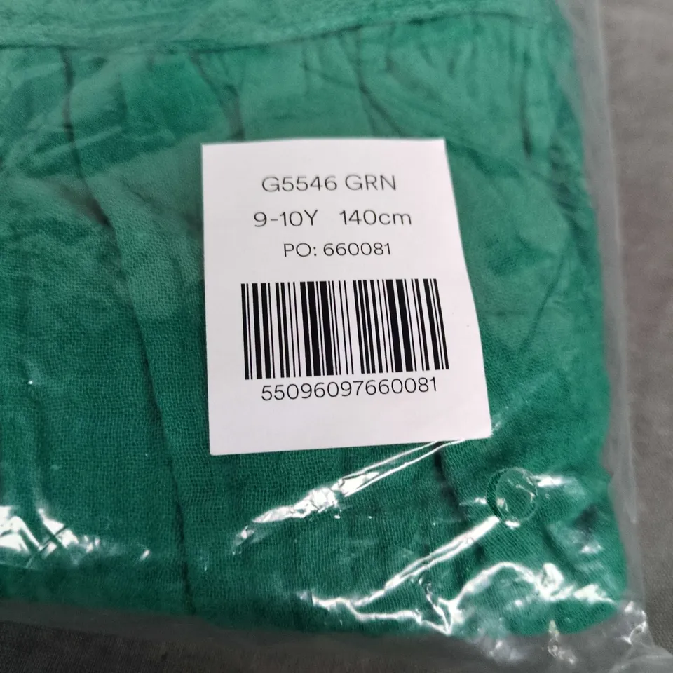 BODEN UK 9-10Y GREEN CHILDREN'S GARMENT 