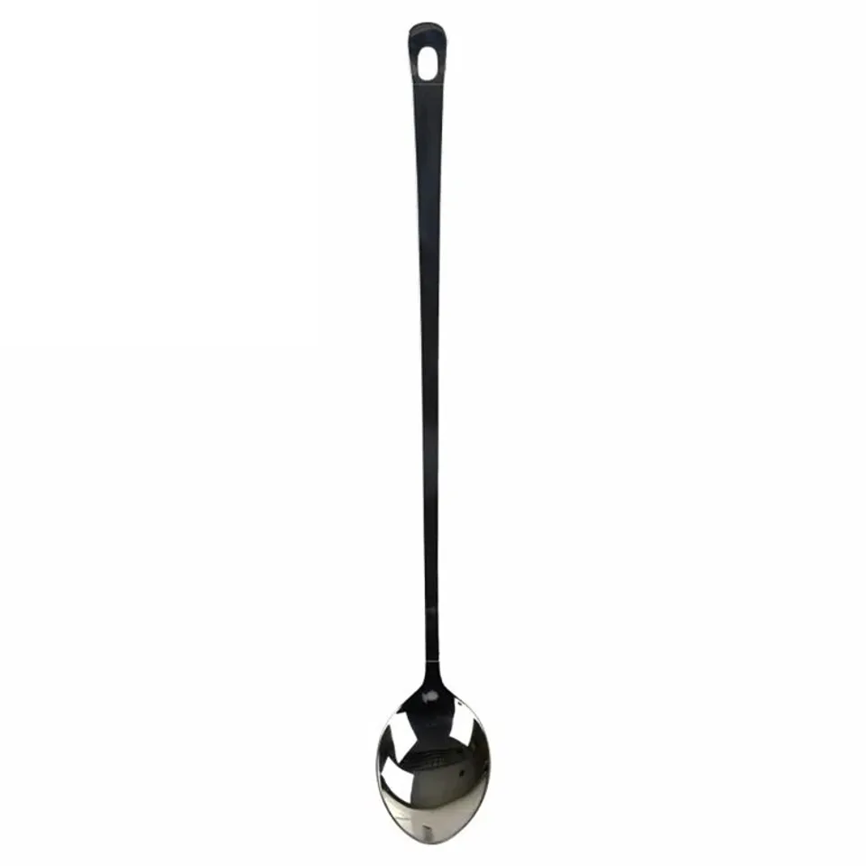 BOXED STAINLESS STEEL SOBER SPOON - SET OF 5, 18" (1 BOX)