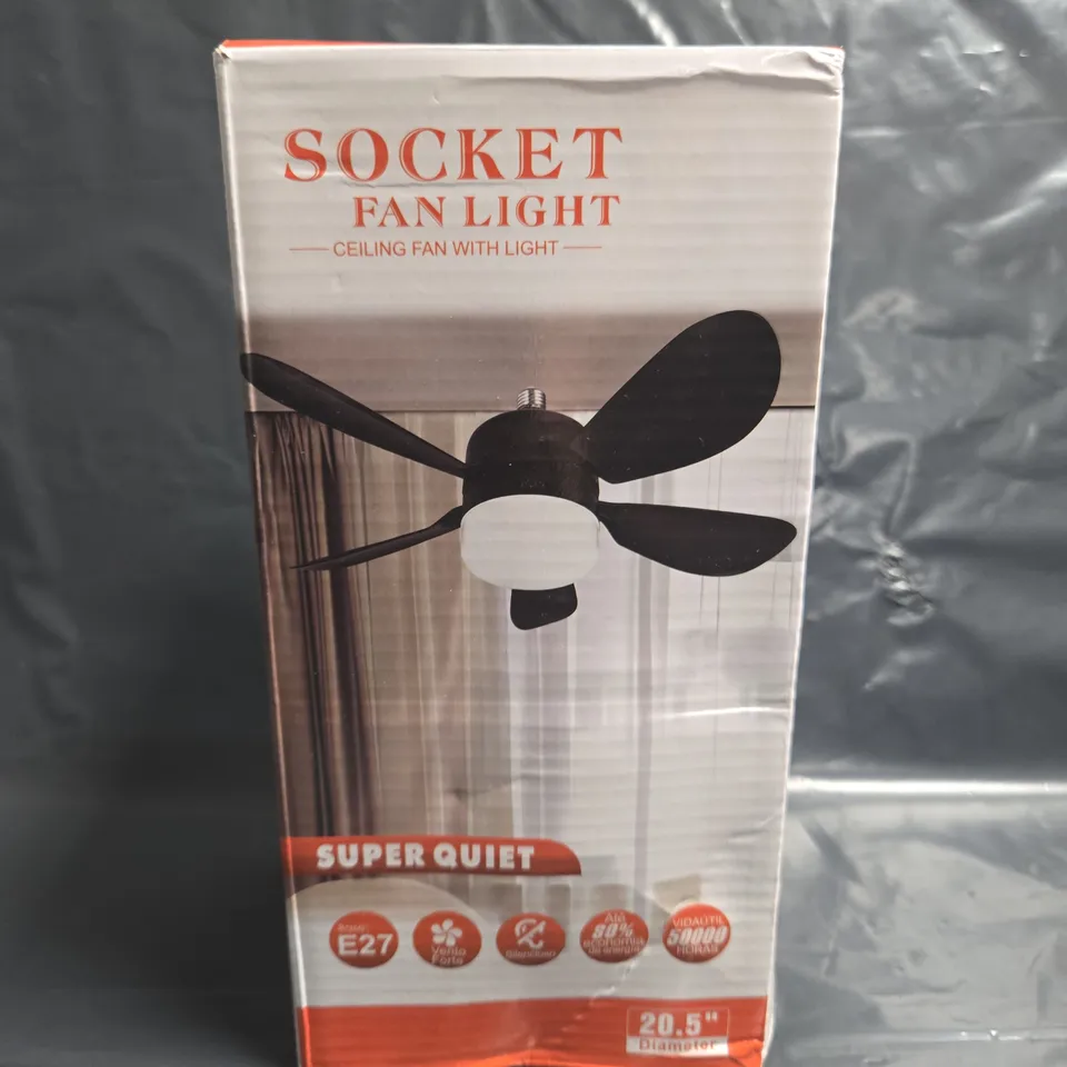 BOXED SOCKET FAN LIGHT