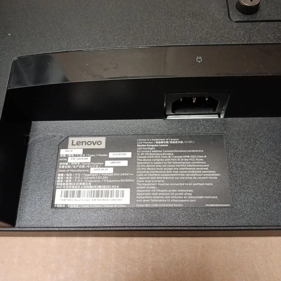 LENOVA LEGION LCD MONITOR UNBOXED WITH NO ACCESSORIES 
