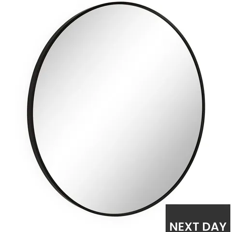 ROUND BLACK MIRROR 71CM