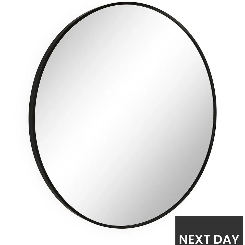 ROUND BLACK MIRROR 71CM