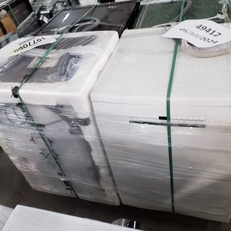 PALLET OF APPROXIMATELY 4 UNPROCESSED RAW RETURN WHITE GOODS TO INCLUDE;