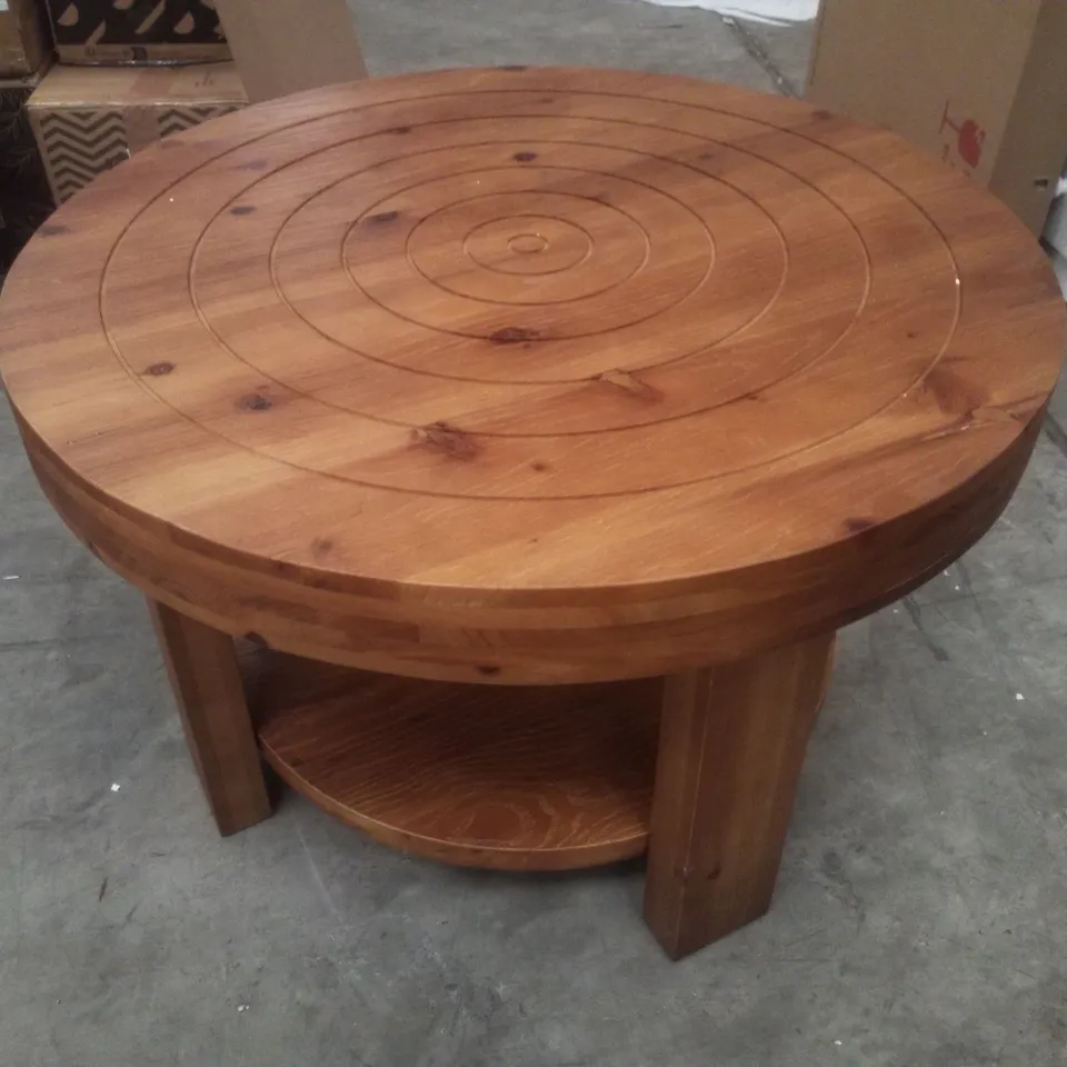 31.5" FARMHOUSE SOLID WOOD COFFEE