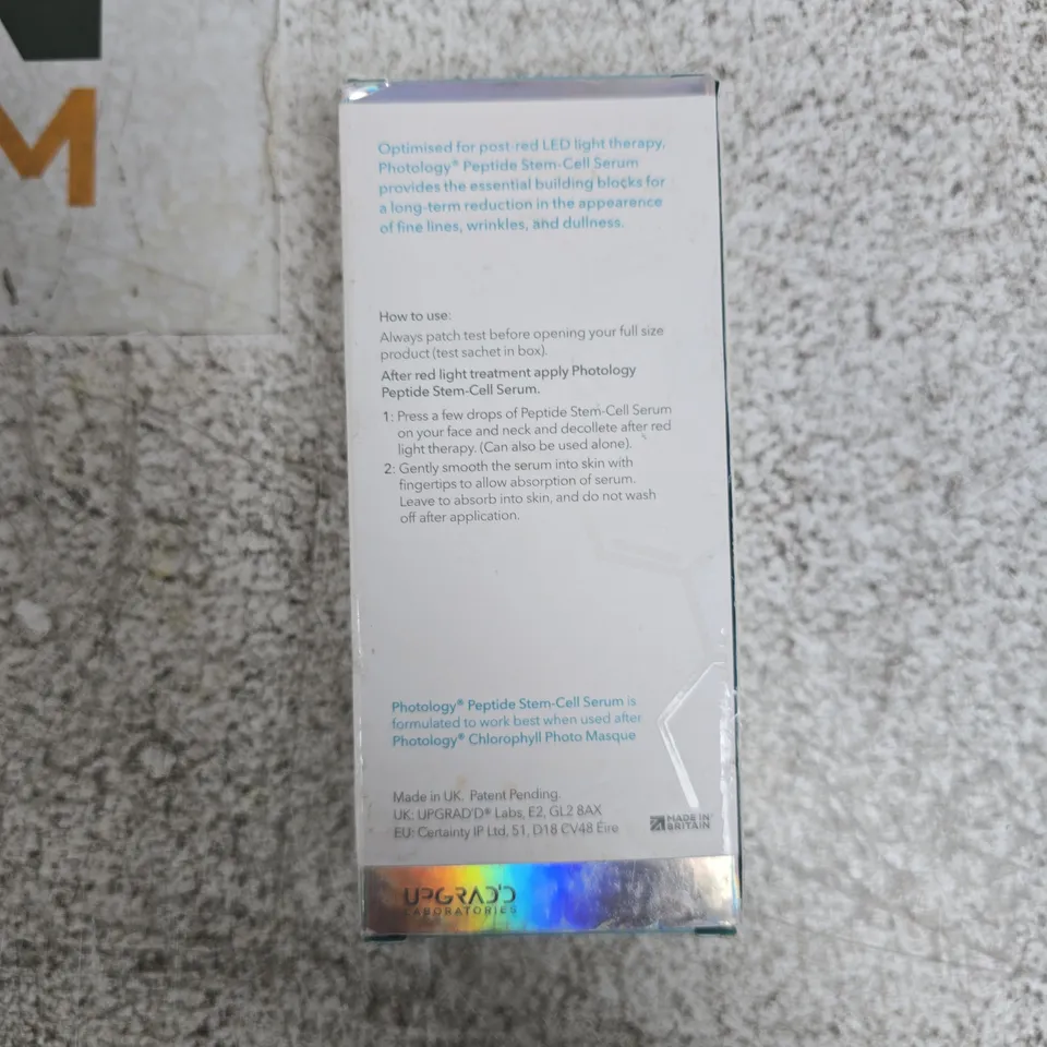 PHOTOLOGY PEPTIDE STEM-CELL SERUM – 30 ML