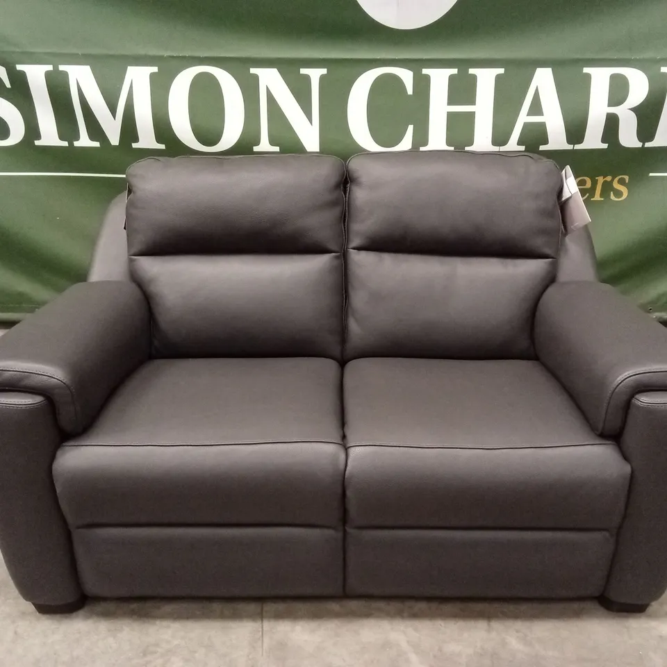 QUALITY DESIGNER ITALIAN MADE AVILA 2 SEATER LEATHER LOVESEAT SOFA