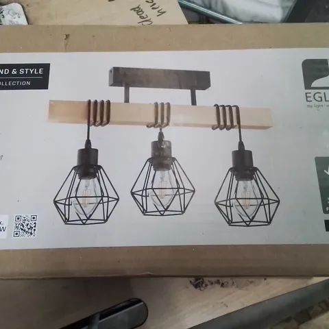 BOXED EGLO 3 CEILING LIGHT BLACK 