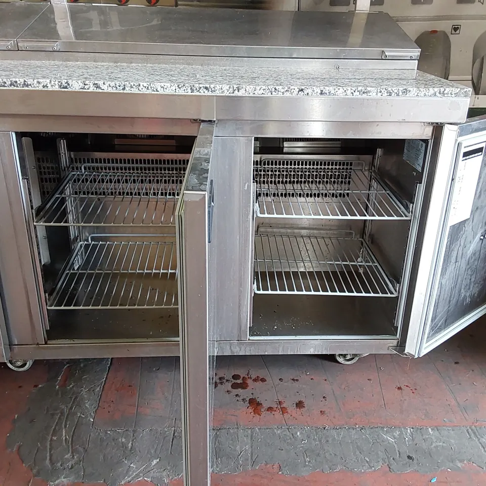 FOSTER PMC4GR-A 4-DOOR REFIDGERATOR CABINET WITH PREP STATION 