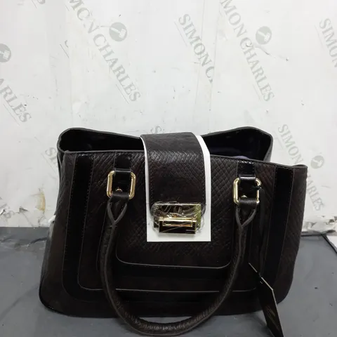 JULIEN MACDONALD FAUX LEATHER HANDBAG