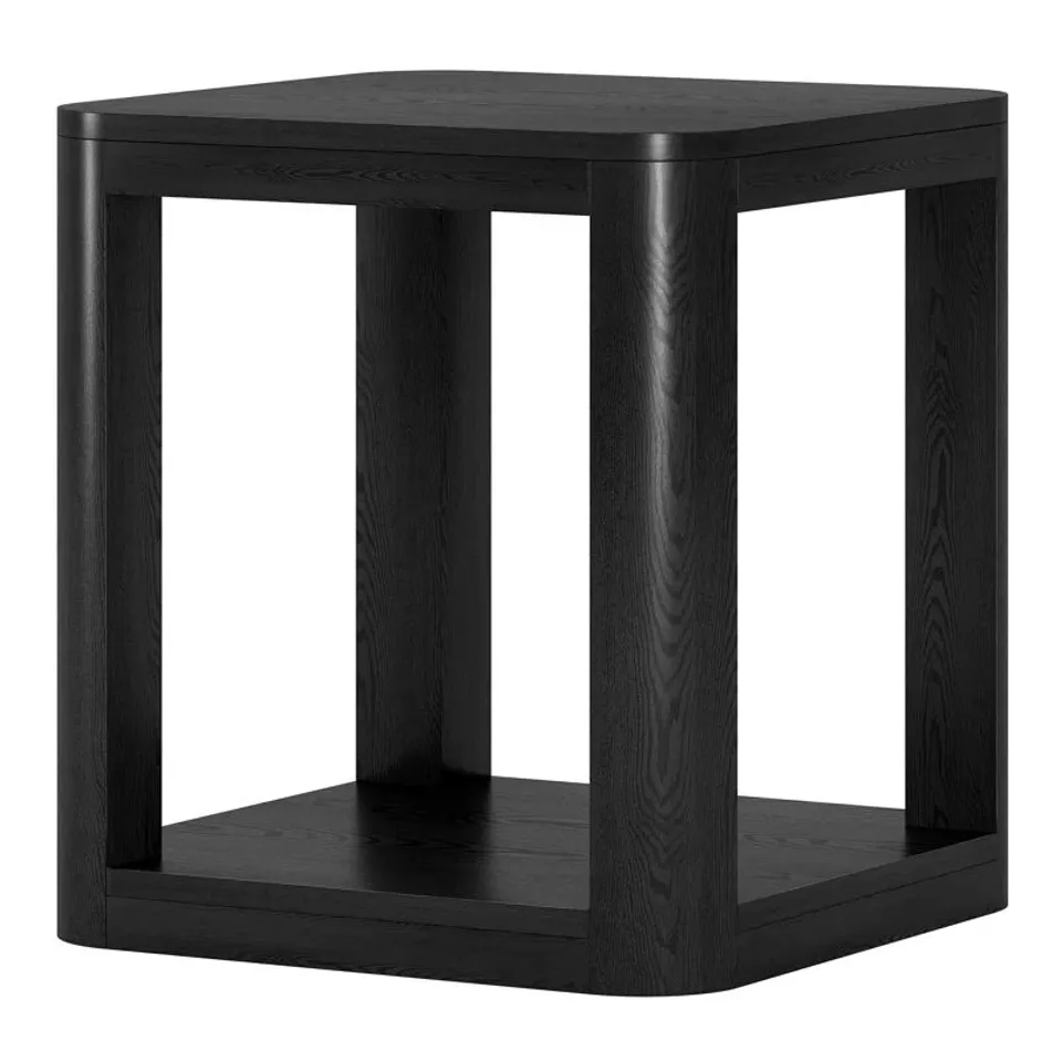 BOXED SOPHIAISABELLE 20" WIDE SQUARE SIDE TABLE IN ALDER