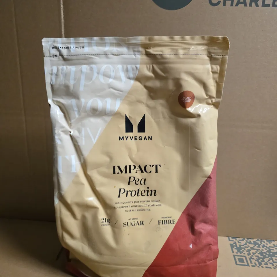 MYVEGAN IMPACT PEA PROTEIN ISOLATE – PROTEIN POWDER - SALTED CARAMEL