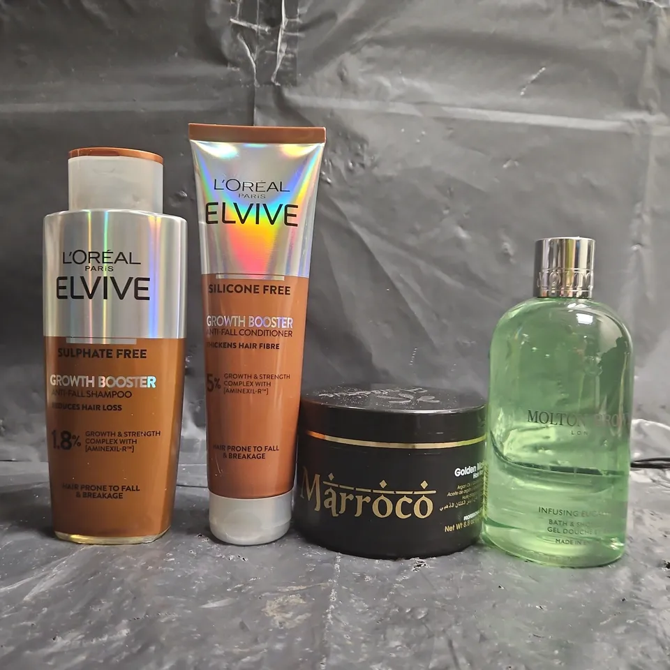 APPROXIMATELY 10 ASSORTED COSMETIC ITEMS TO INCLUDE MOLTON BROWN, MARROCO, L'ORÉAL, ETC - COLLECTION ONLY