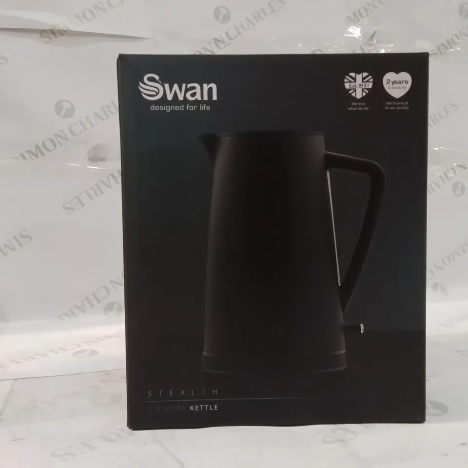 BOXED SWAN STEALTH 1.7 LITRE KETTLE 