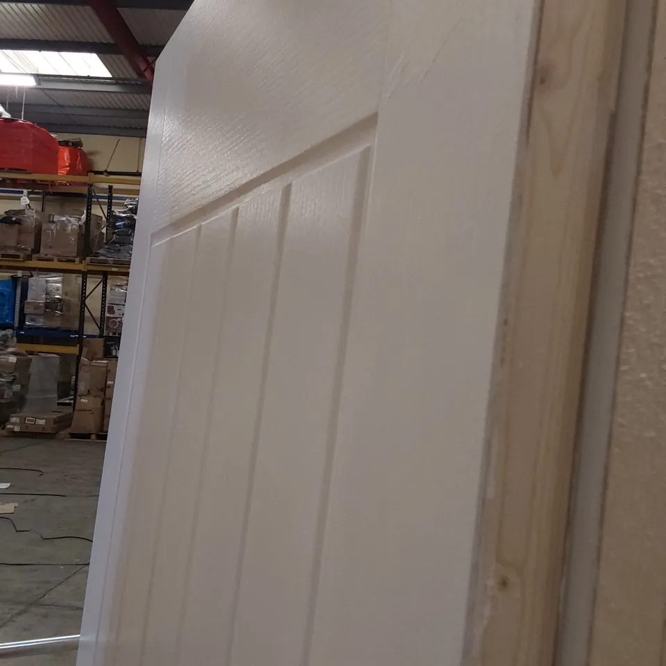 COTTAGE STYLE PRE FINISHED WHITE INTERNAL DOOR 2040 × 728mm approx.