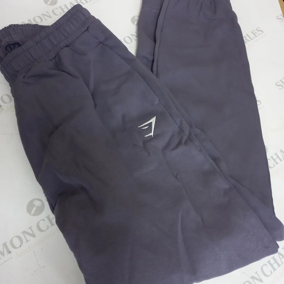 PURPLE GYMSHARK JOGGERS SIZE S