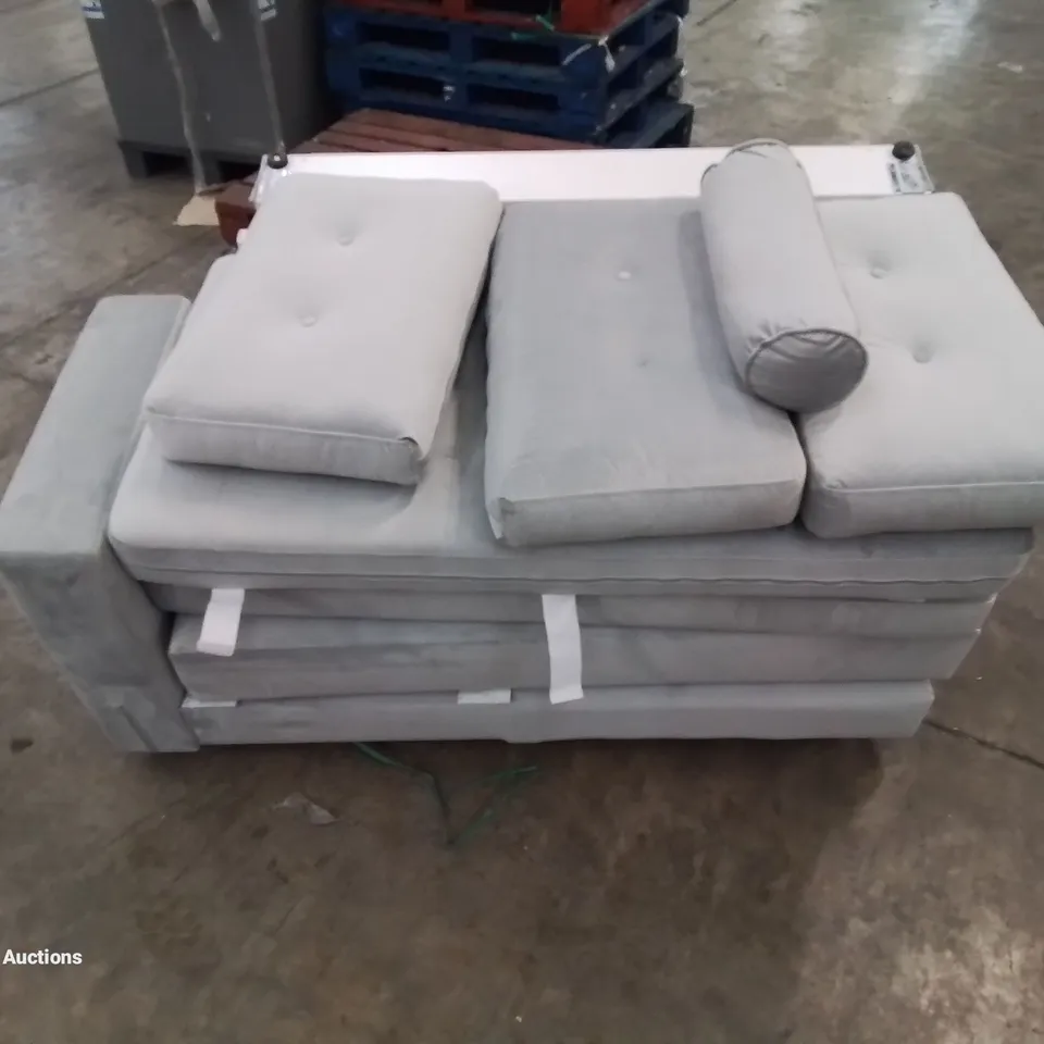 PALLET CONTAINS INCOMPLETE PARTS TO 2 PIECE UPHOLSTERED CORNER SOFA