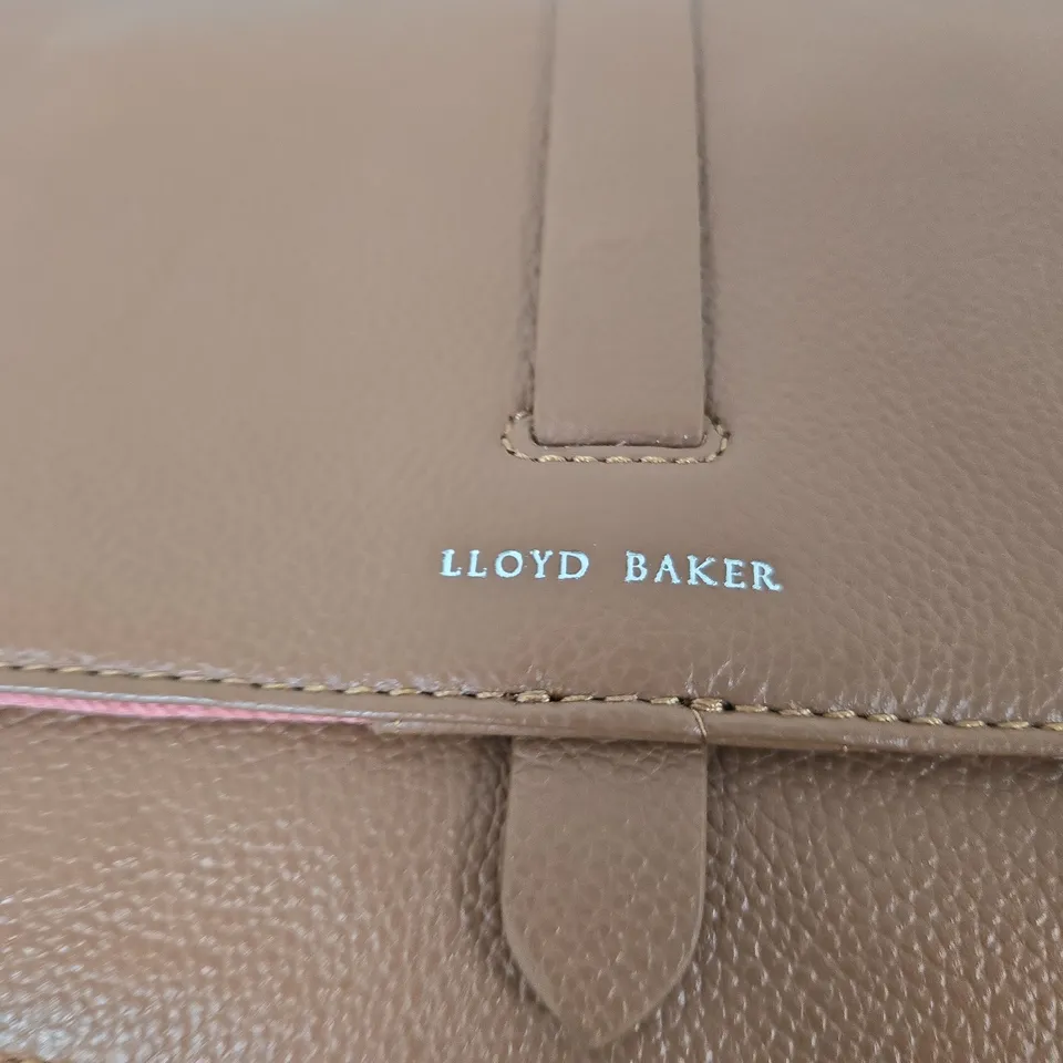 LLOYD BAKER BROWN LEATHER CROSSBODY BAG