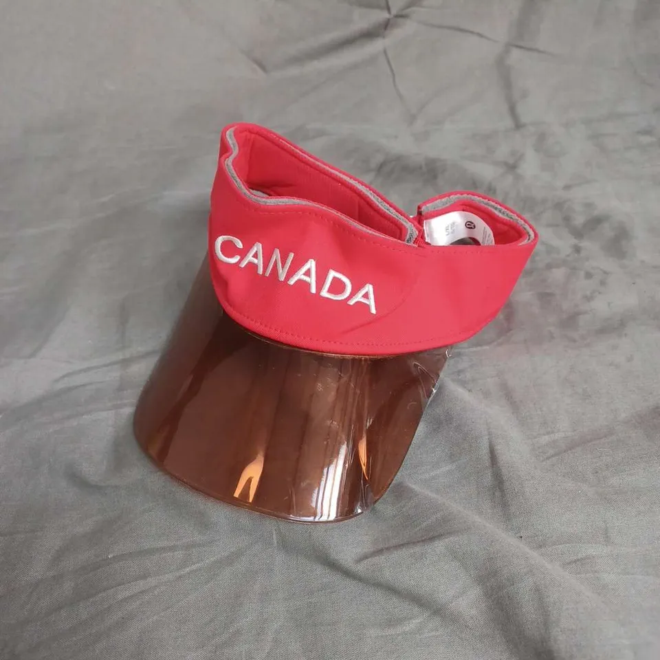 LULULEMON TEAM CANADA ALL SPORT VISOR IN RED SIZE L/XL