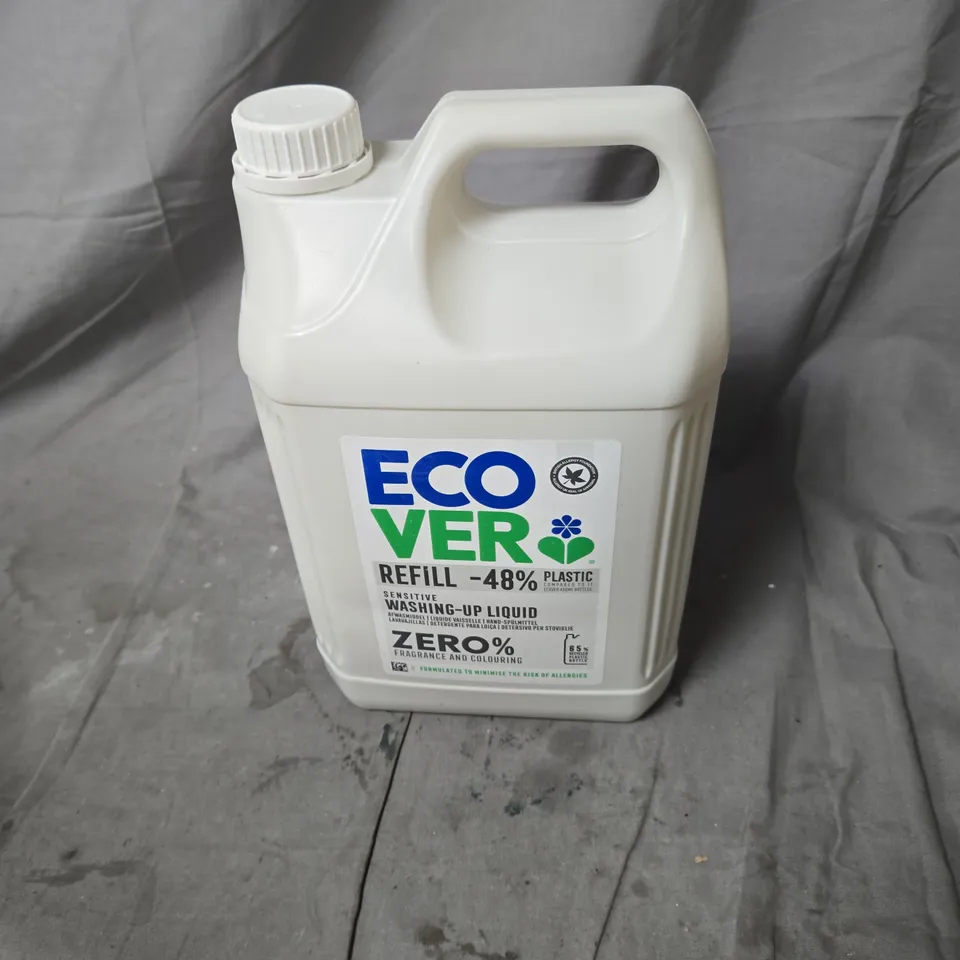 ECO VER REFILL WASHING-UP LIQUID – WHITE PLASTIC BOTTLE - 5L