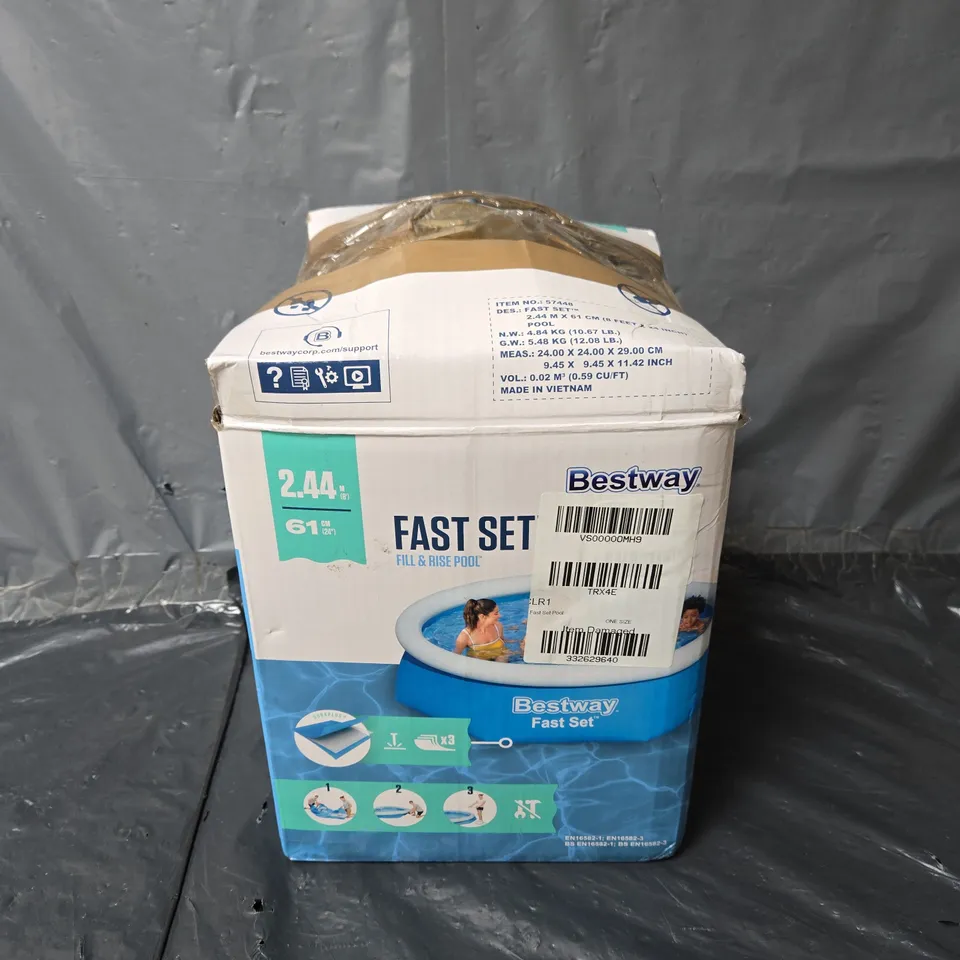BESTWAY 8FT FAST SET POOL  RRP £44.99