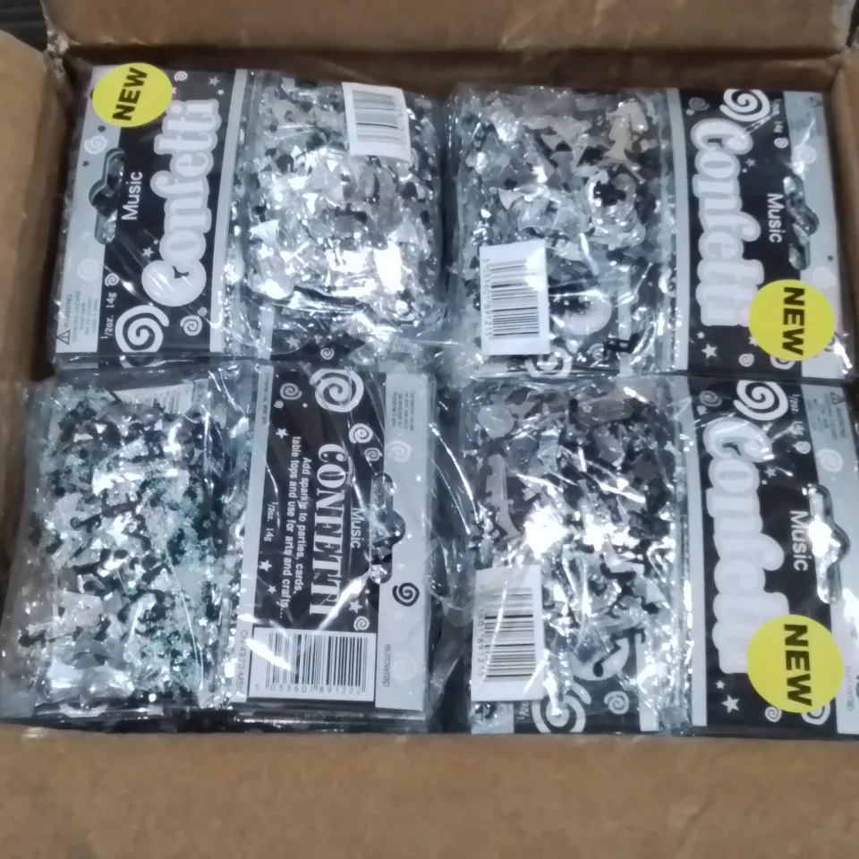 LOT OF 144 BRAND NEW 14G PACKS OF MUSIC THEMED CONFETTI 