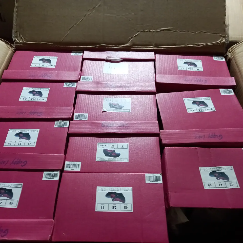 APPROXIMATELY 11 BOXED PAIR OF GUPPY LOVE BY BLOWFISH WEDGE SHOES IN VARIOUS SIZES TO INCLUDE SIZE 39.5EU