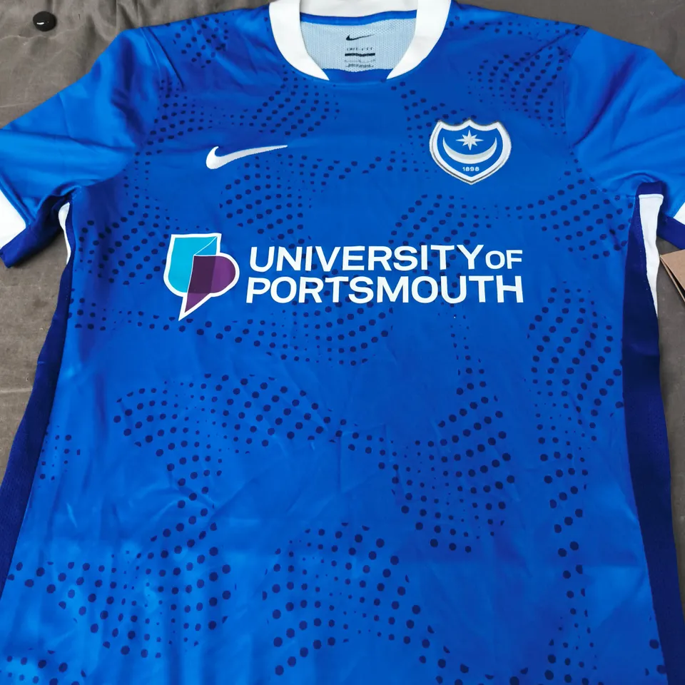 PORTSMOUTH FC HOME JERSEY - SIZE M