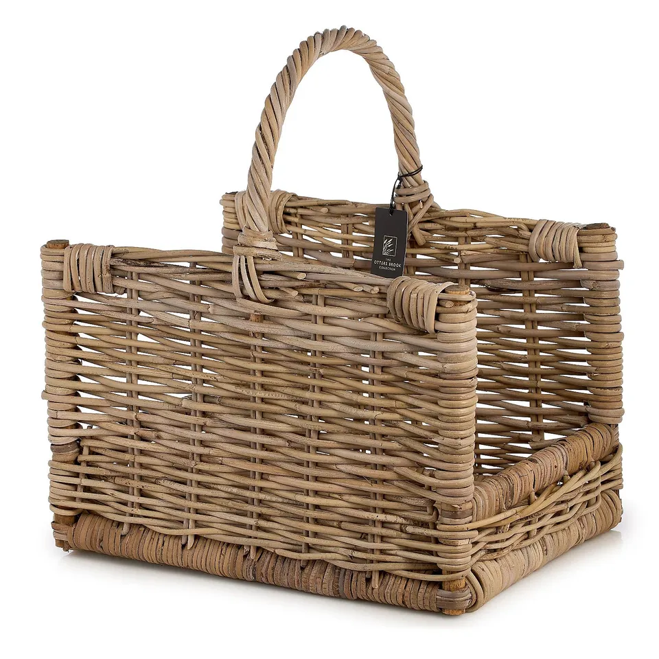 OTTERS BROOK GREY LOG BASKET