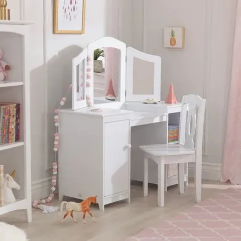 KIDS DRESSING TABLE SET WITH MIRROR 