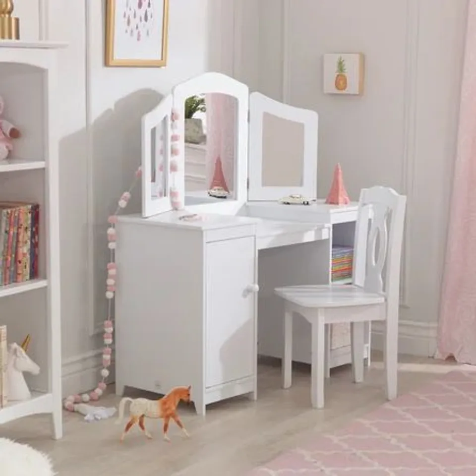 KIDS DRESSING TABLE SET WITH MIRROR
