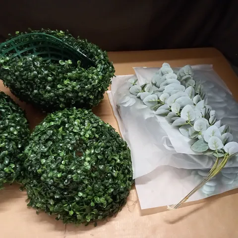 LOT OF ASSORTED ARTIFICIAL FOLIAGE ITEMS