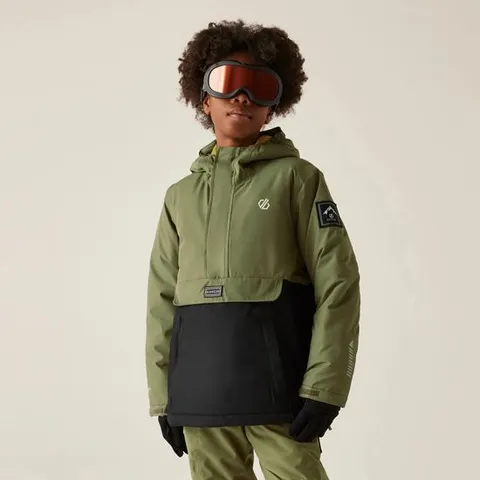 BRAND NEW DARE 2B CHILDREN'S SKI JACKET FREEHAND II OLIVE SIZE 7/8 YEARS