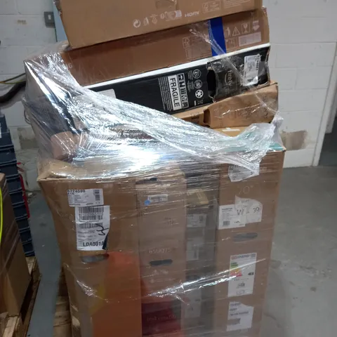 PALLET OF 8 ASSORTED TELEVISIONS & MONITORS - COLLECTION ONLY