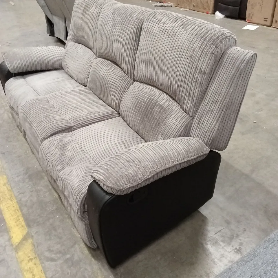 POSTANA 3 SEATER MANUAL HIGH BACK FABRIC RECLINER