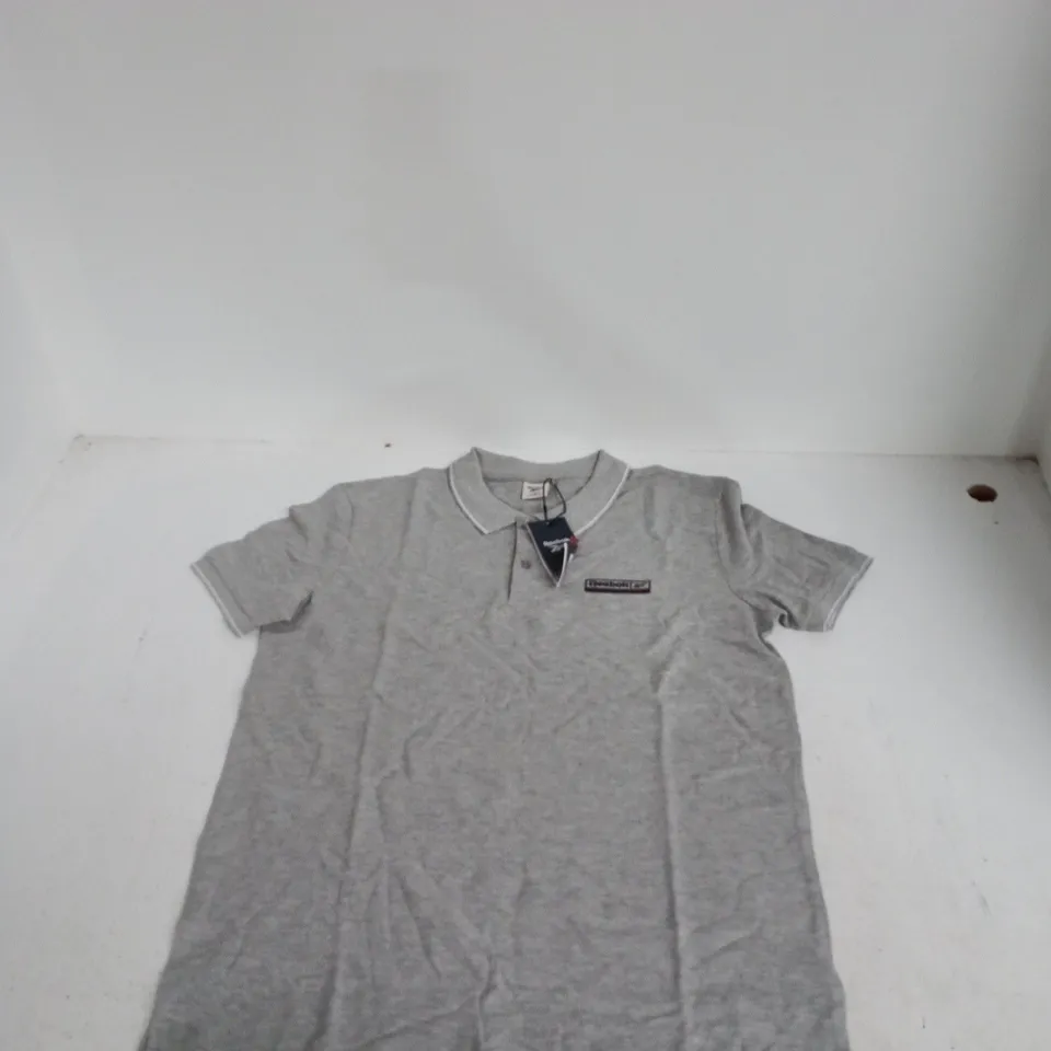UK M REEBOK POLO SHIRT, GREY, MEN'S
