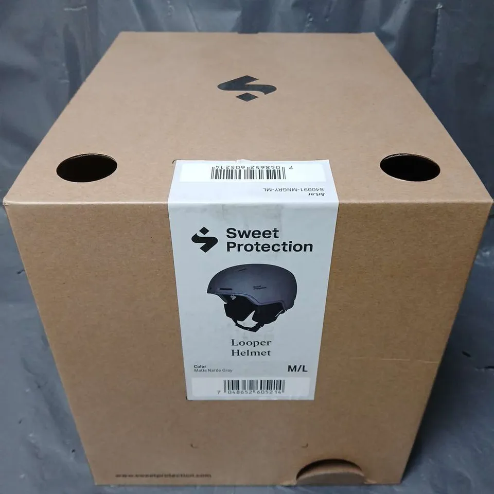 BOXED SWEET PROTECTION LOOPER HELMET IN GREY (M/L)