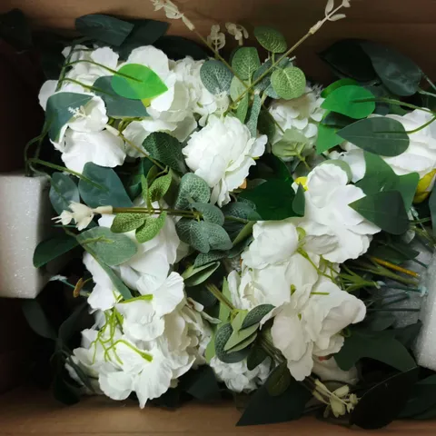 BOX OF FAUX FLOWERS