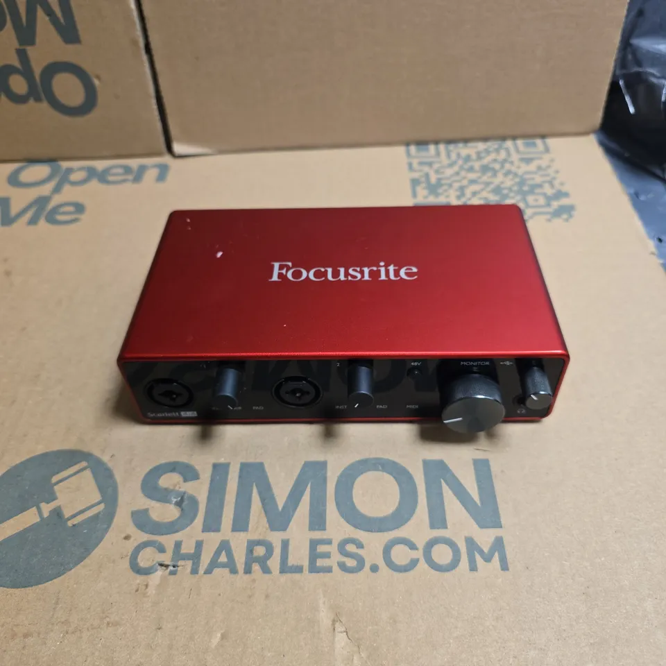 FOCUSRITE SCARLETT SOLO (3RD GEN) USB AUDIO INTERFACE UNBOXED NO ACCESSORIES