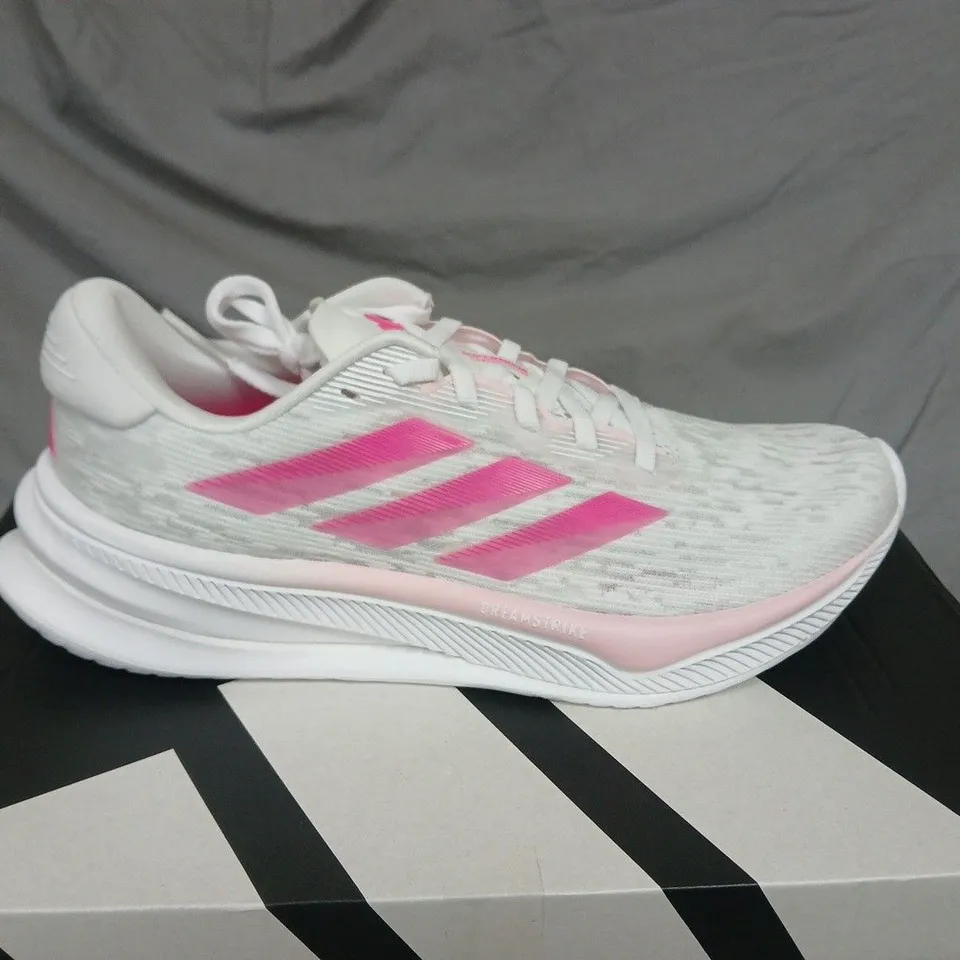 Adidas Supernova Comfort Glide W Running Shoes – White/Pink, UK 6.5 (US 8)